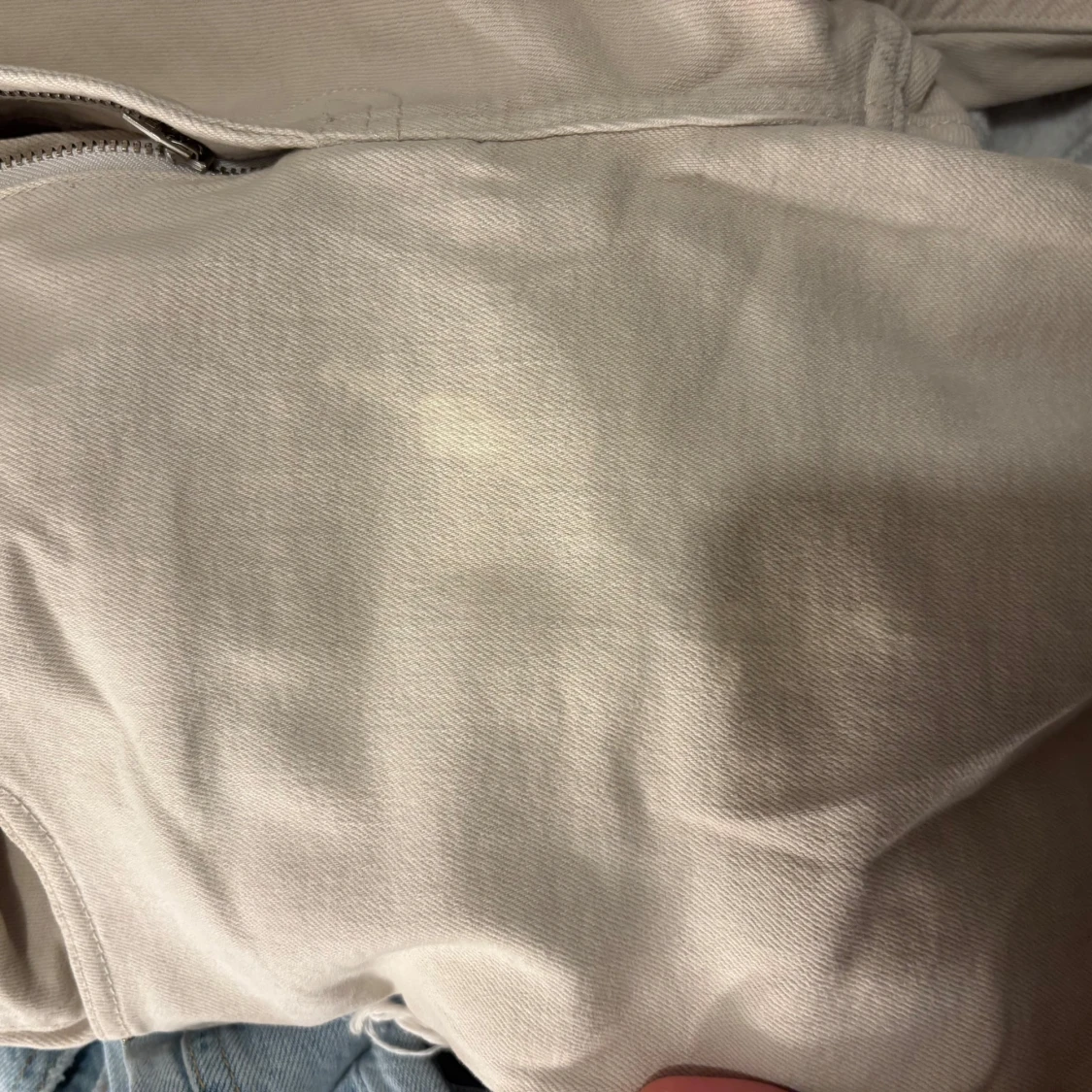 Beige byxor med fransar - 2