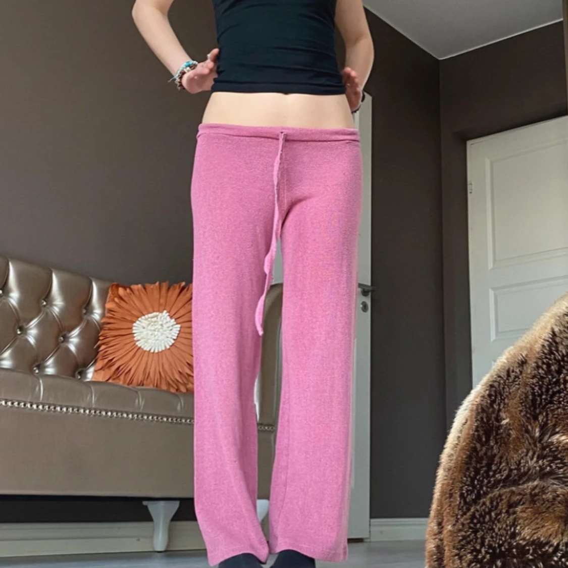 Stickade mjukisbyxor 