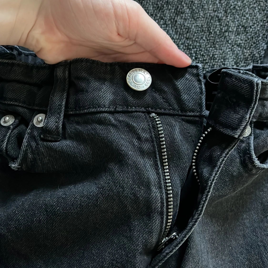 Svarta jeansbyxor från  Lager 157 - 4