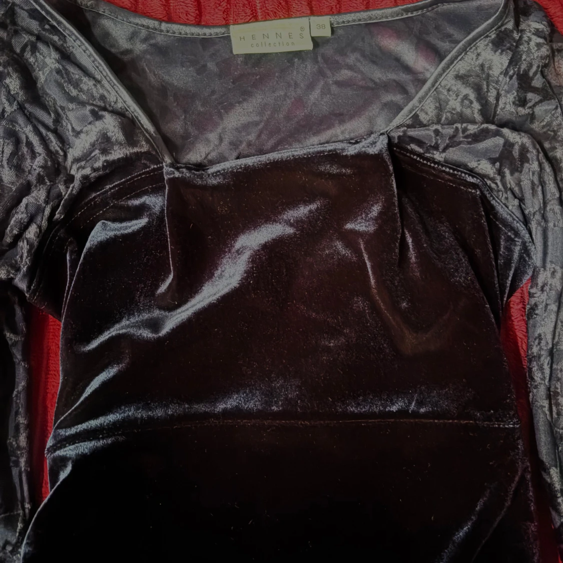 Svart sammetsklänning Hennes Collection - 1