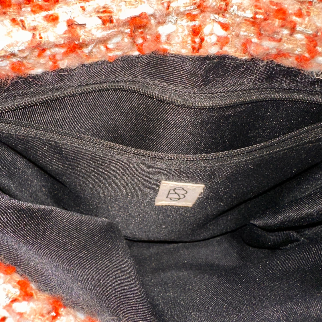 Rutig axelväska med kedja från Becksöndergaarden  - 1