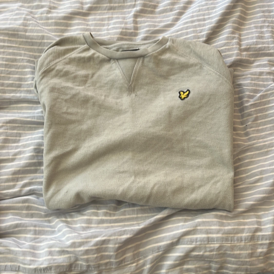 Ljusgråblå sweatshirt från Lyle & Scott