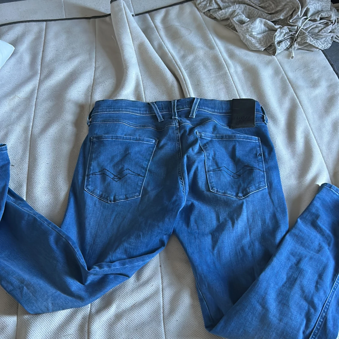 Replay blå jeans med raka ben - 1