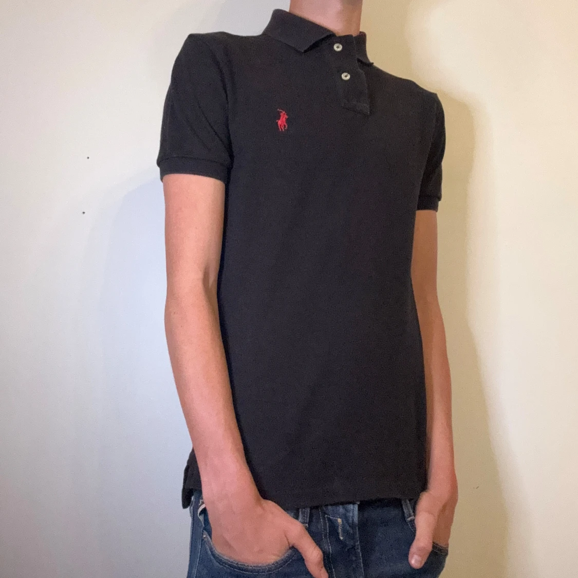 Svart Ralph Lauren pike herr Small slim fit, S - 1