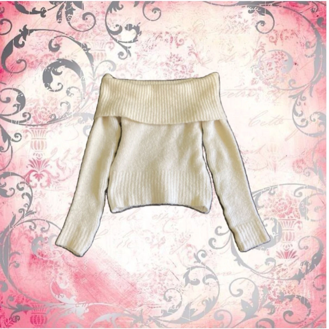 Offshoulder stickad tröja från Kookai