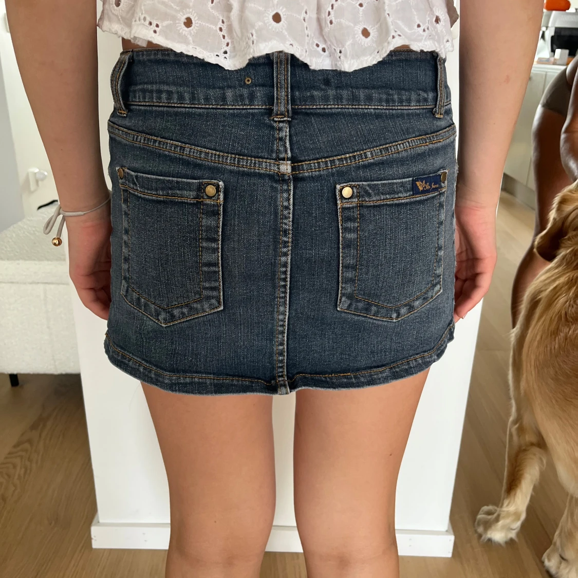 Mörkblå jeanskjol  - 1