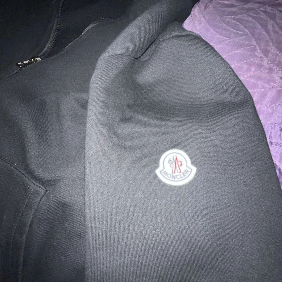 Svart Moncler zip hoodie - 2