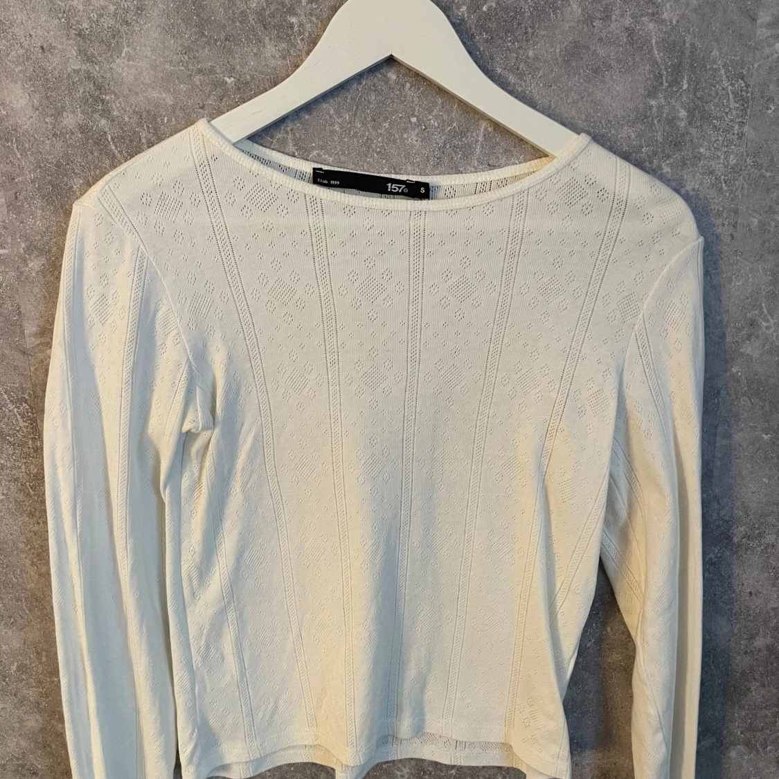 Vit långärmad topp från 157