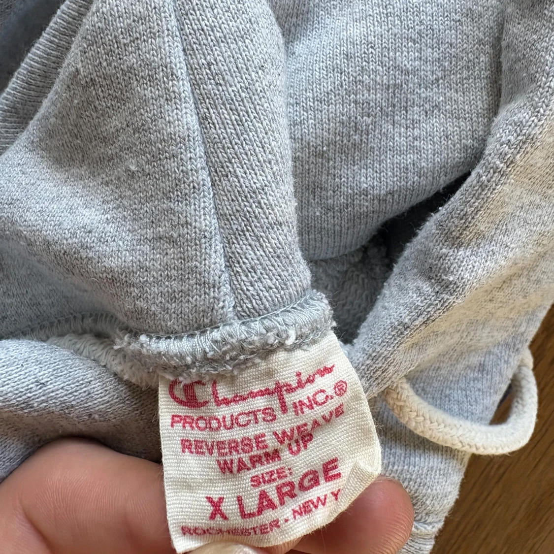 Grå Champion hoodie S - 2