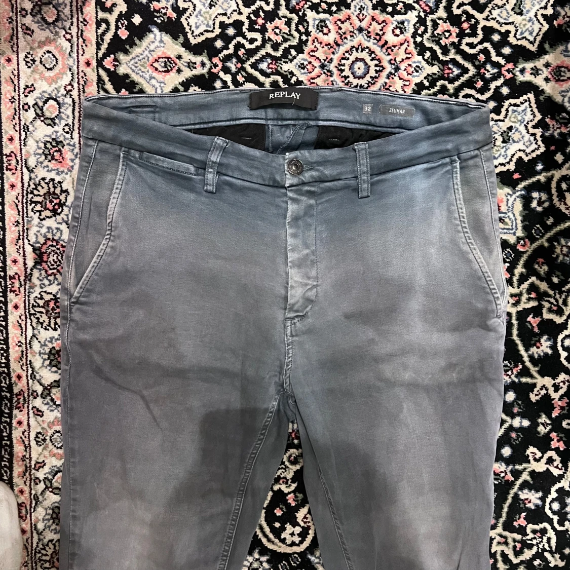 Replay Zeumar grå chinos,  32/32 - 1