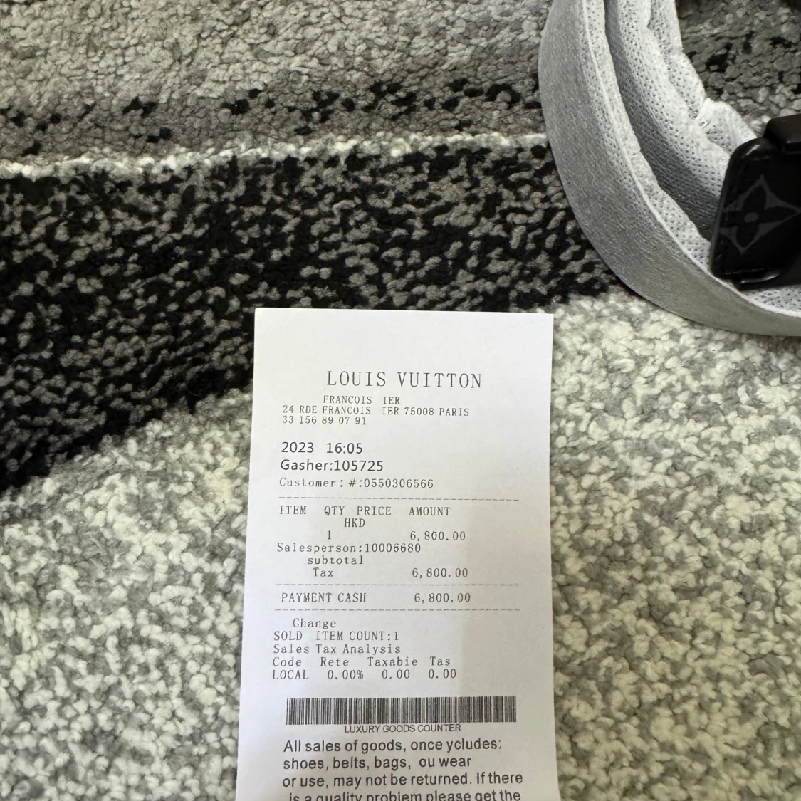 Svart L V bälte  - 1