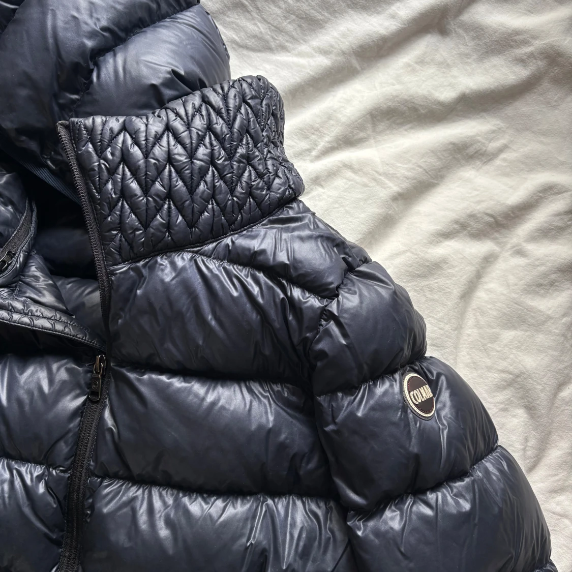 Mörkblå jacka från Colmar med huva - 3