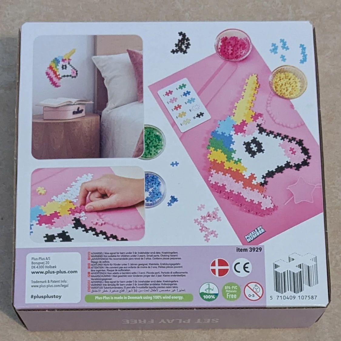 Puzzle By Number: Unicorn, PLUS PLUS  - 1