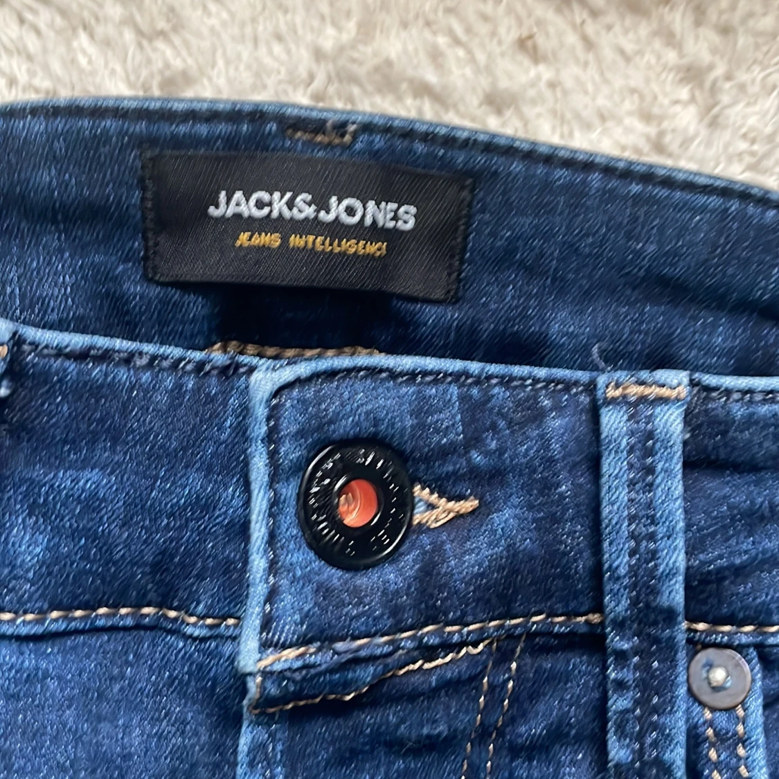 Jack & Jones Slim Glenn jeans blå - 1