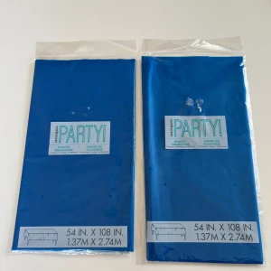 Plastduk - 2st blåa plastdukar, nya!