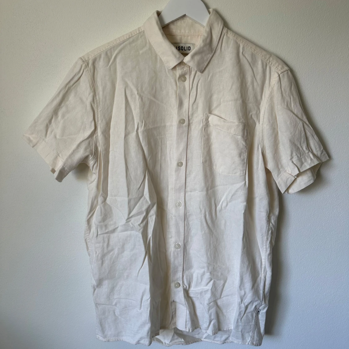 Beige linneskjorta från !Solid