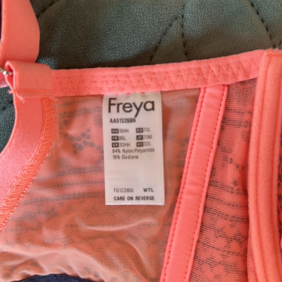 Korallrosa spets-bh från Freya - 2