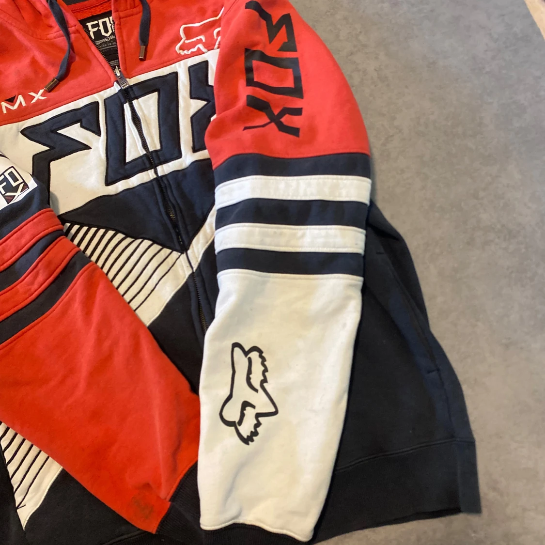 Vintage baggy Fox Racing hoodie 2000-tal - 4