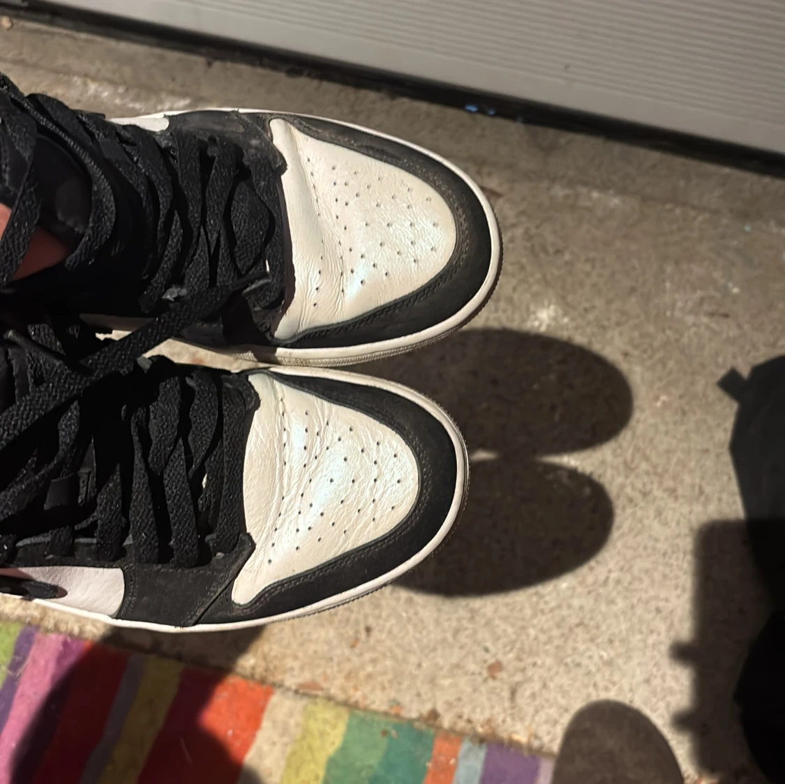 Nike Air Jordans svartvita sneakers - 3