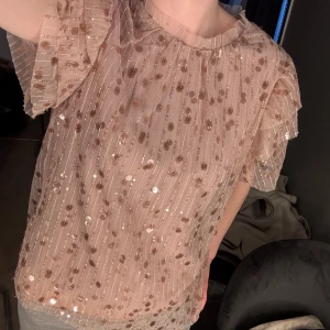 festtopp - skitsnygg topp med paljetter, använt den en gång så skulle säga att den ser helt ny ut