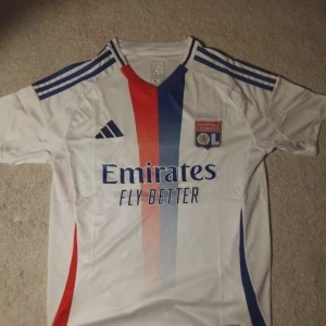Lyon t-shirt - Lyon fotbollströja frpn 24/25 säsongen, billig av en anledning (Kolla mitt plick namn), skriv vid frågor! Helt ny och oanvänd, perfekt kvalité och påse medföljer👌 priset är ej hugget i sten💯  (Kolla profilen för mer fotbollströjor