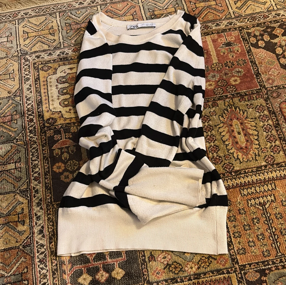 Randig stickad tröja från Zara