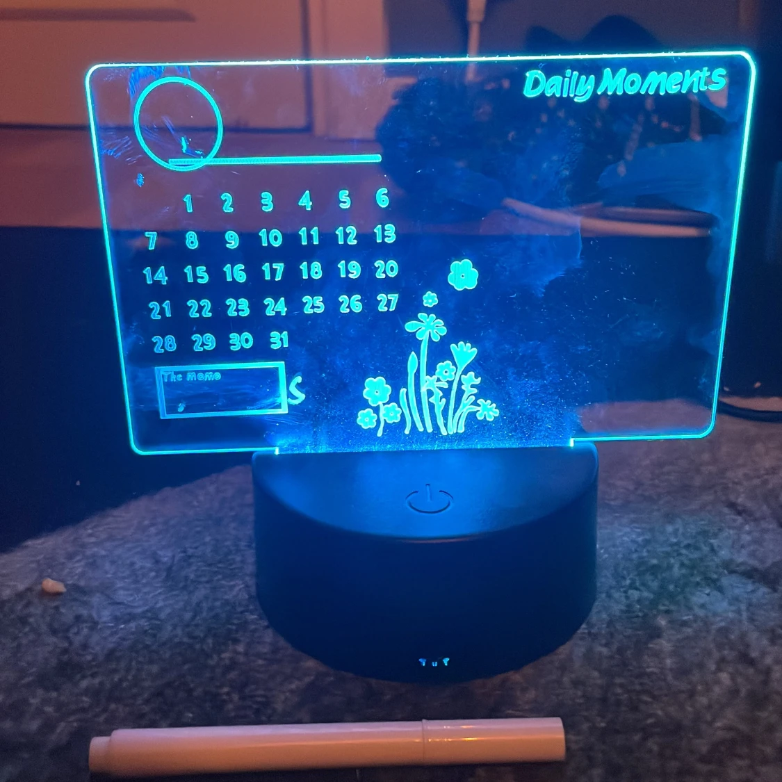 LED-belyst skrivbar kalender 'Daily Moments' - 2