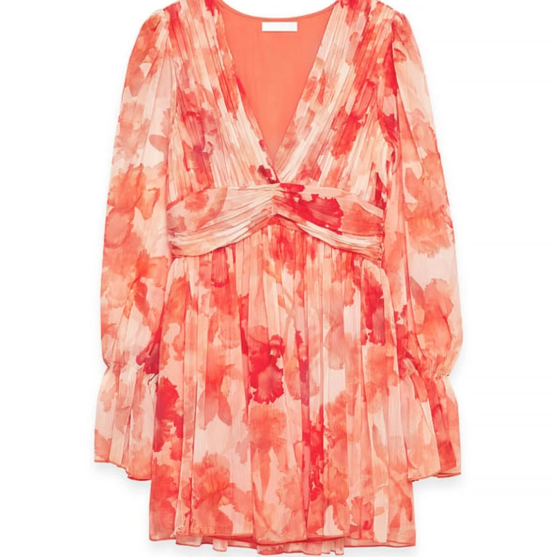 Orangeflammig klänning - 3