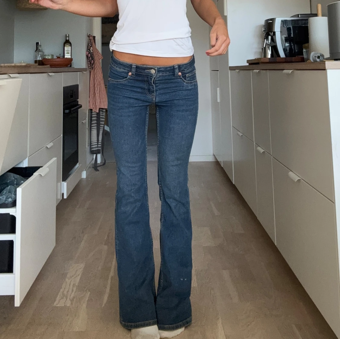 Lågmidjade bootcut jeans
