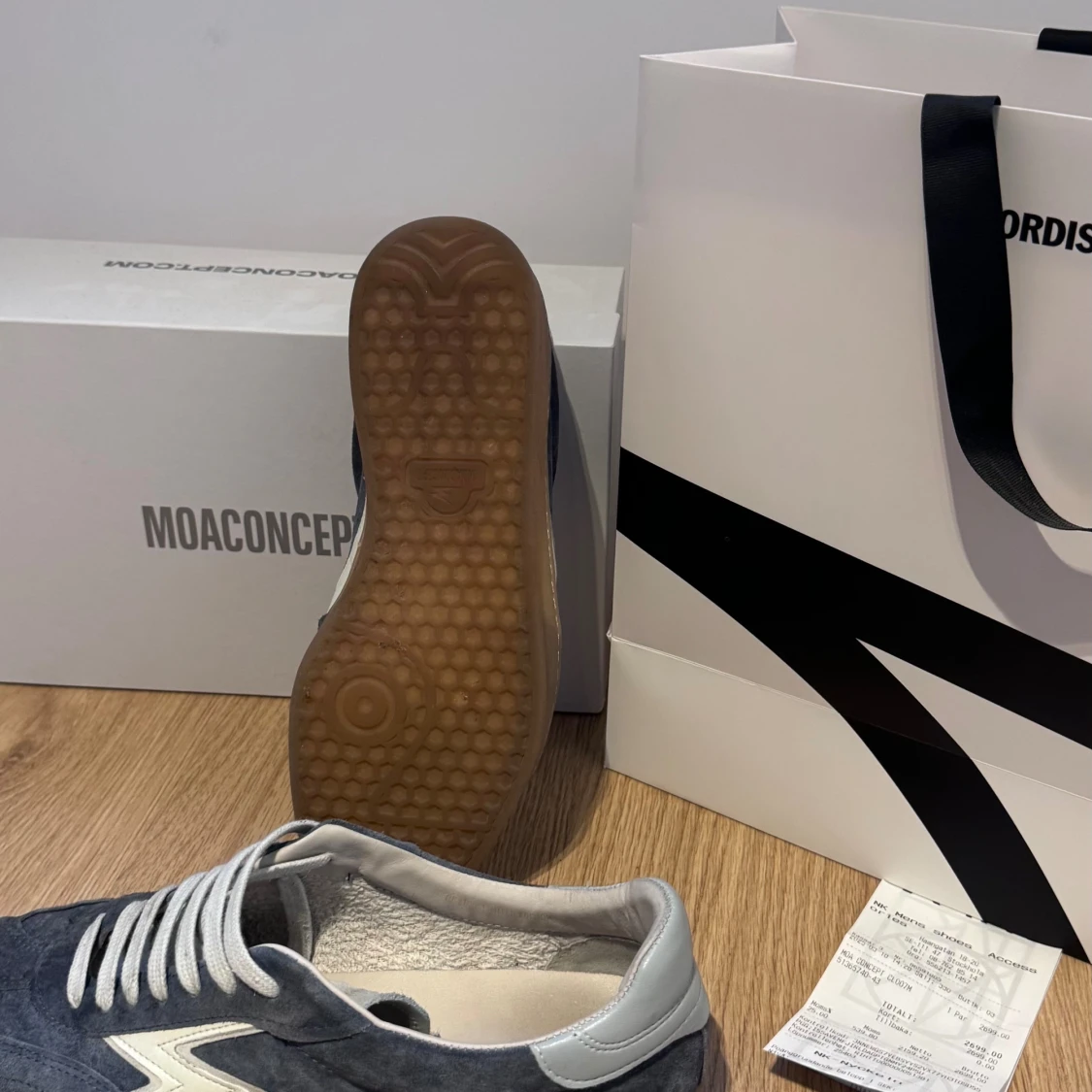 Moa Concept blå mocka sneakers - 3