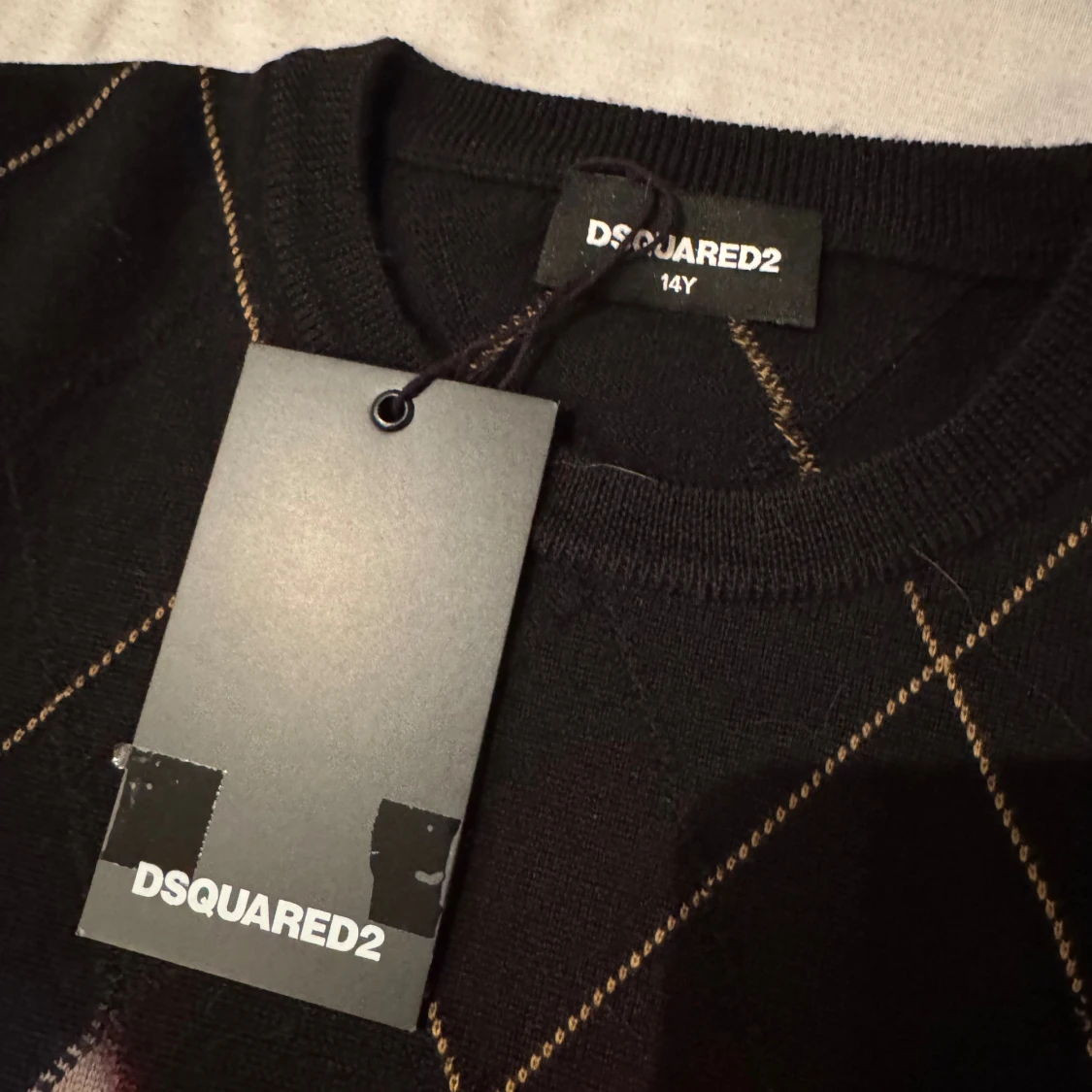 Svart rutig stickad tröja från Dsquared2 - 3