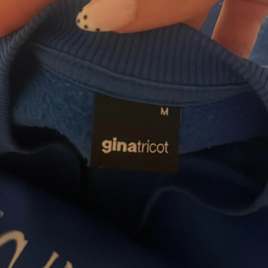 Blå sweatshirt från Gina Tricot - 1