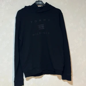 Svart hoodie från Tommy Hilfiger - Svart hoodie från Tommy Hilfiger med broderad logga på bröstet. I bra skick!