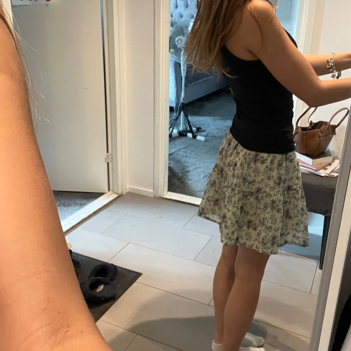 Blommig kortkjol från Creamie - 2