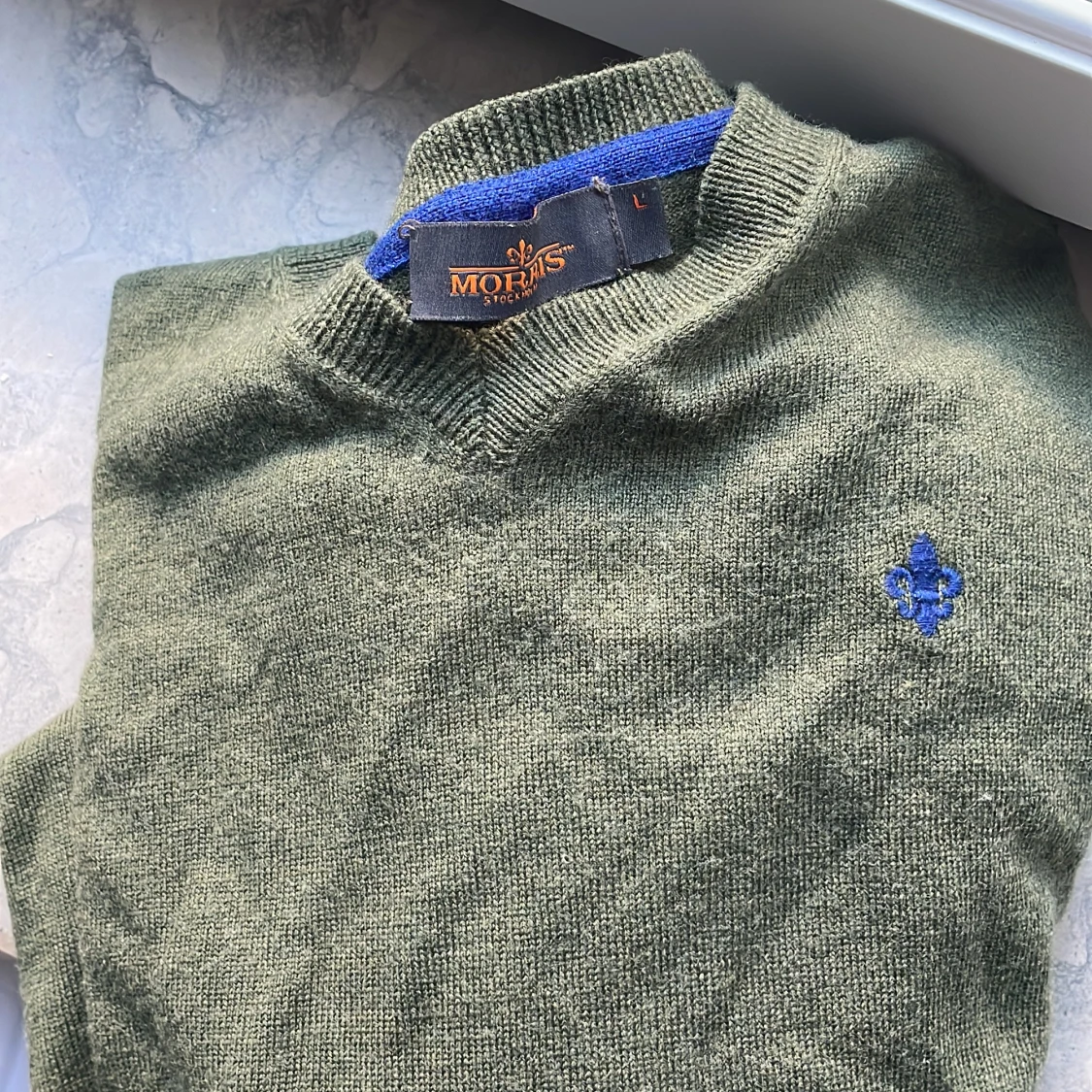 Grön merinoull tröja från morris