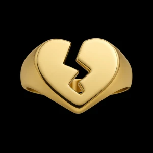 Broken heart ring guld -  GRATIS GÅVA MED VARGE ORDER!! Köp en bundle!!! Supertrendig stockholmsstil tjejer, ring guld. Gjord av stål, jag svarar och skickar alltid snabbt!