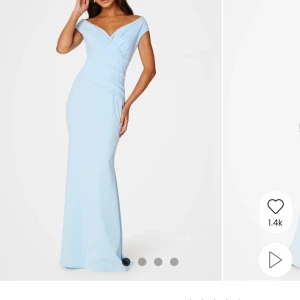 Balklänning bubbleroom - Ljusblå balklänning från Bubbleroom. Endast använd en gång, därav väldigt fint skick. 