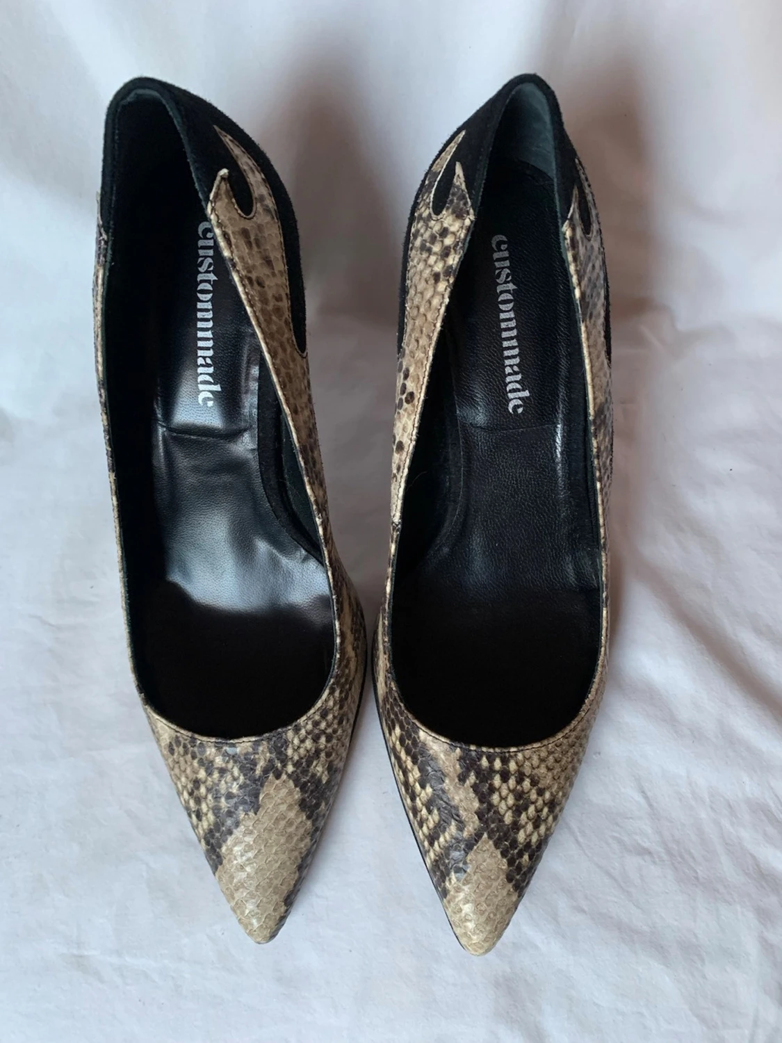 Custommade pumps med ormskinnsmönster - 6