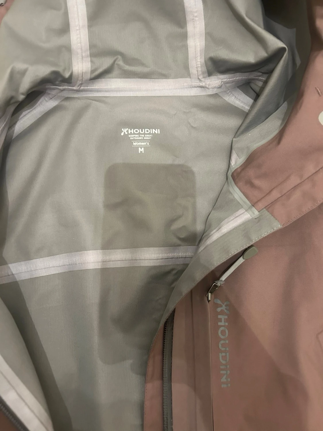 Lila Houdini skaljacka med huva - 3