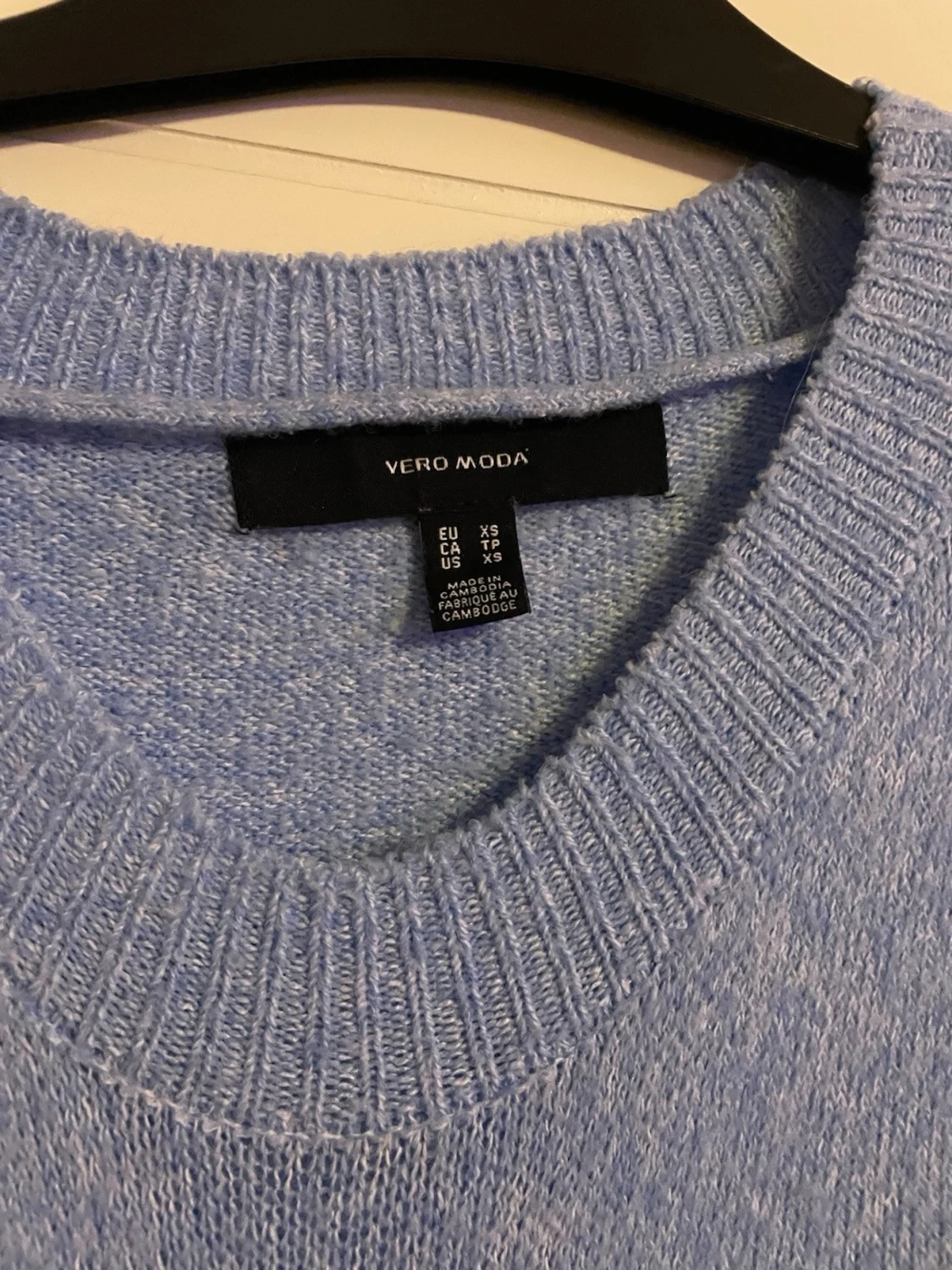 Ljusblå stickad tröja Vero Moda - 1