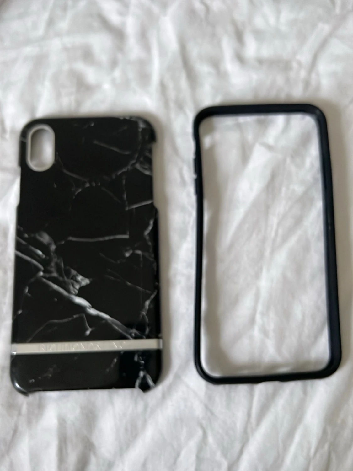 Svart marmor mobilskal  - 1