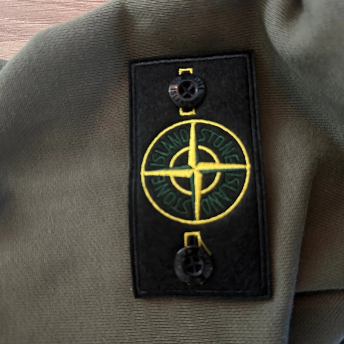 Stone Island zip hoodie Olivgrön - 1