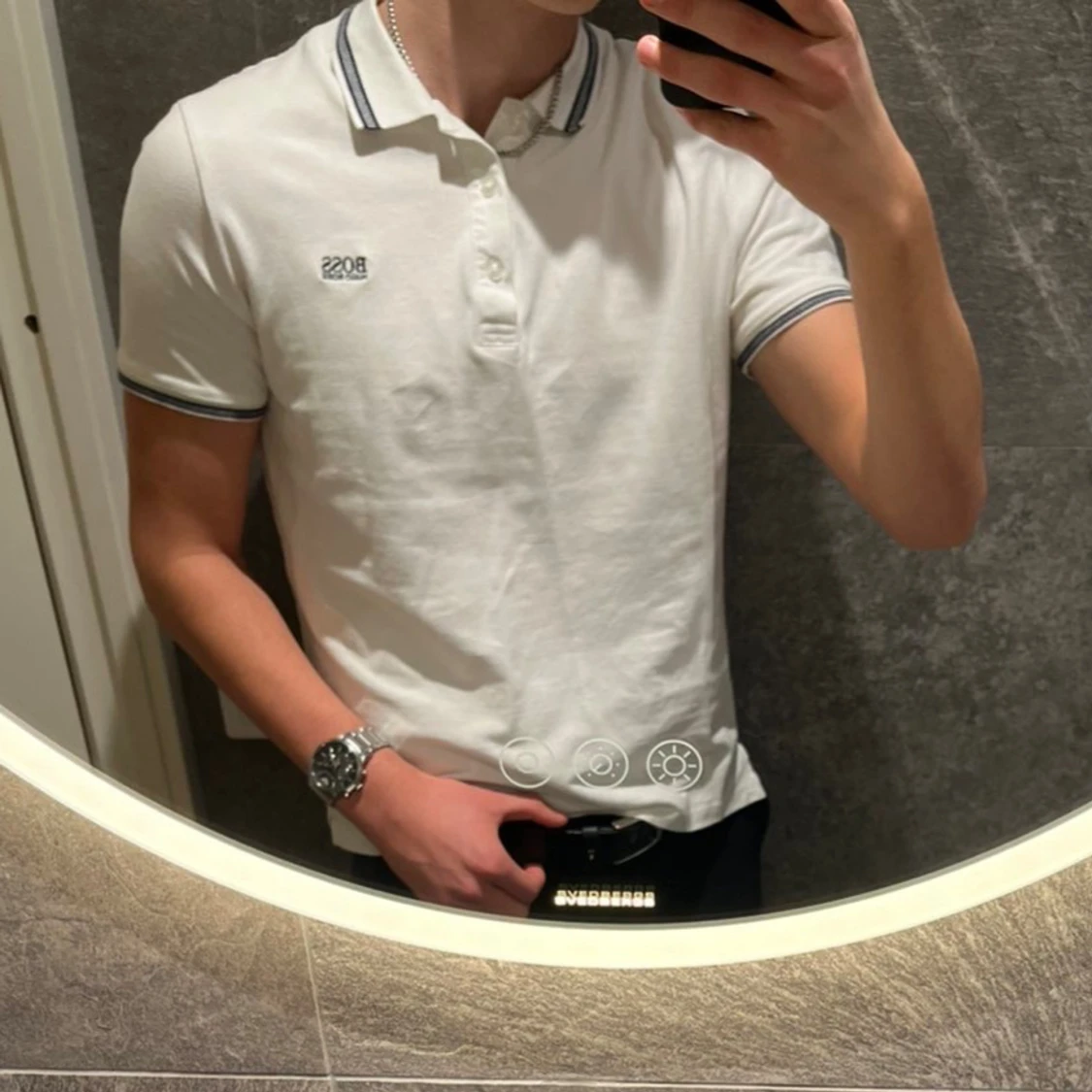 Vit piké från Hugo Boss