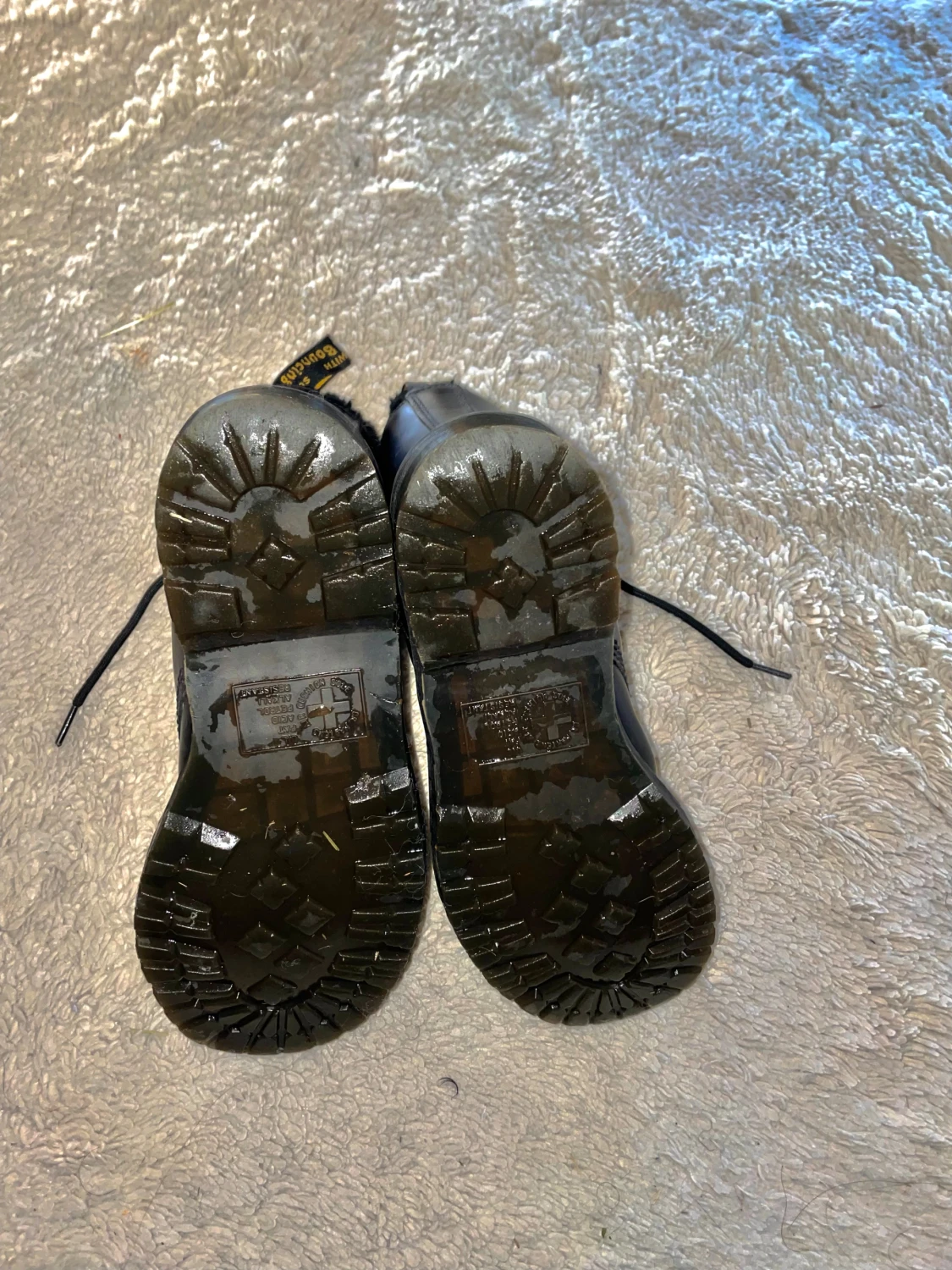 Svarta Dr. Martens boots med foder - 2