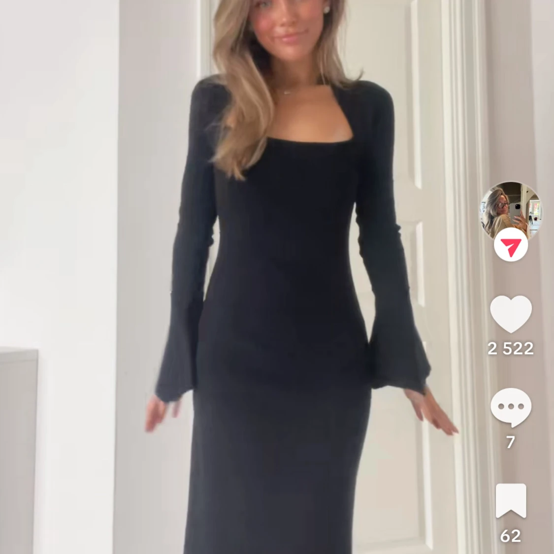 Stickad klänning - 4