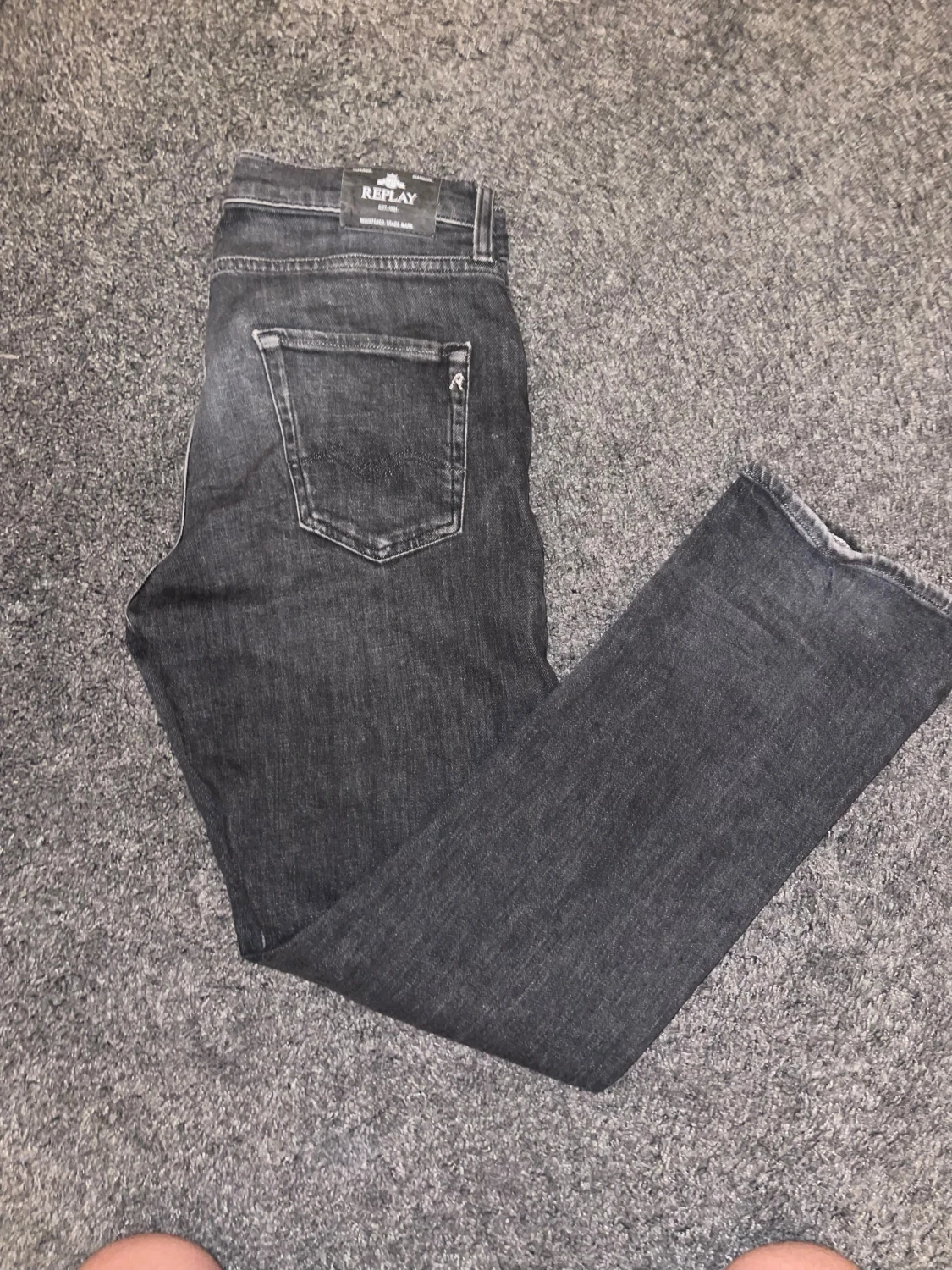 Replay svarta jeans straight fit - 4