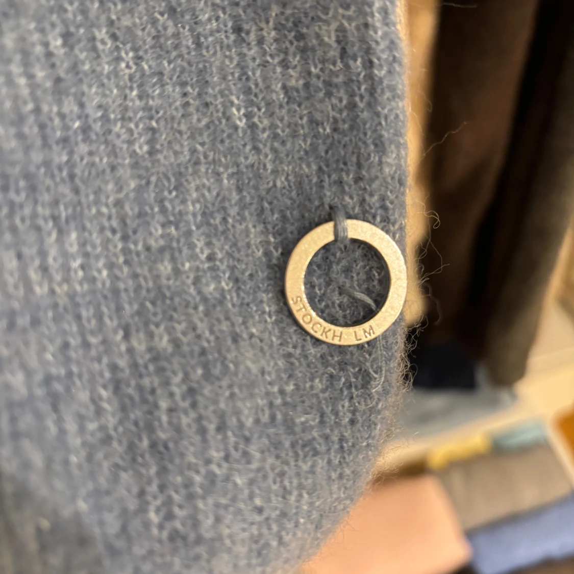 Blå stickad tröja från Stockh LM - 3