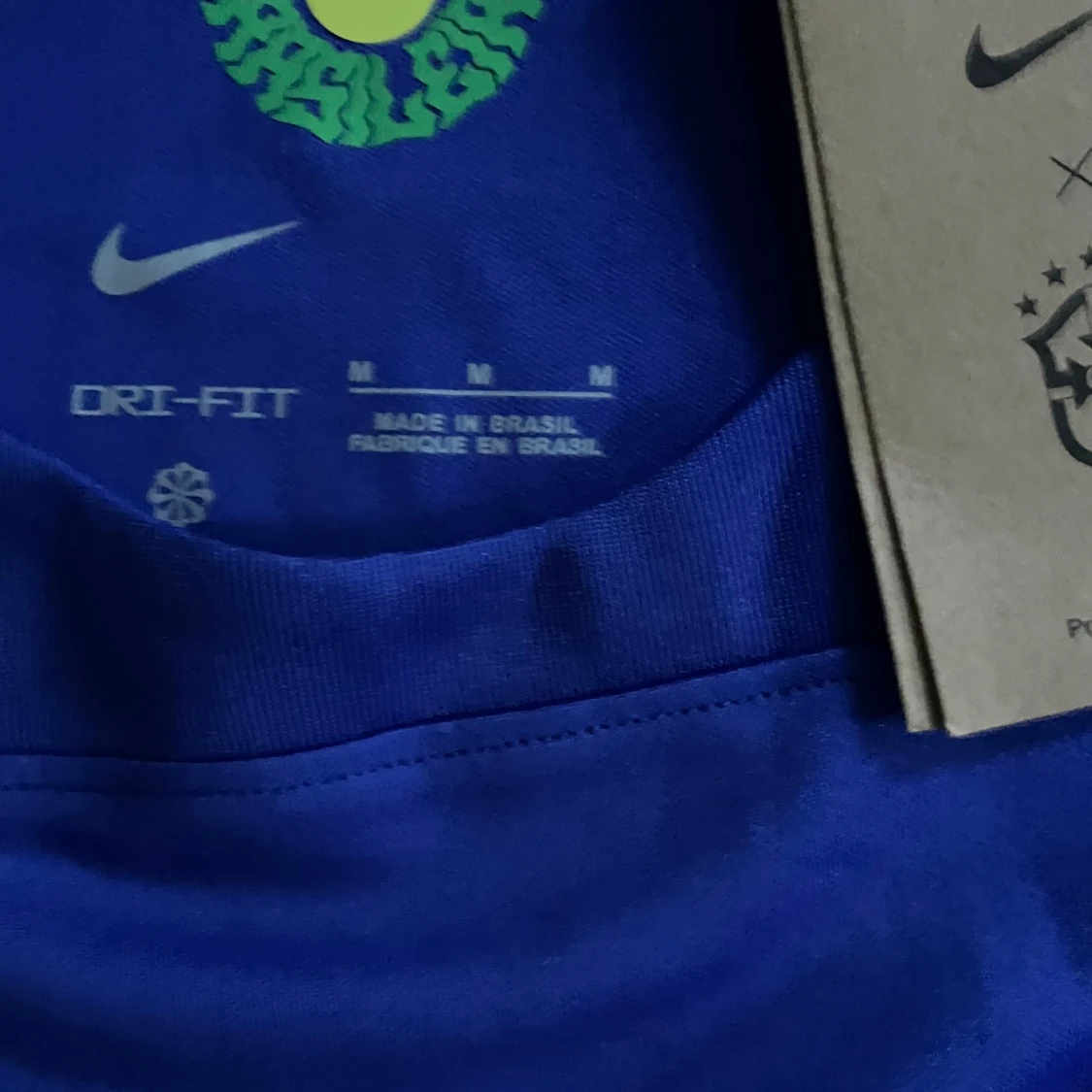 Blå Brasilien fotbollströja Nike M - 3