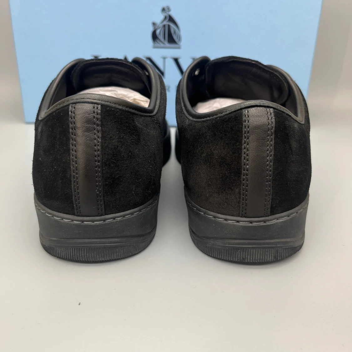 Lanvin Dbb1 Patent Cap Toe Sneaker Svart - 3