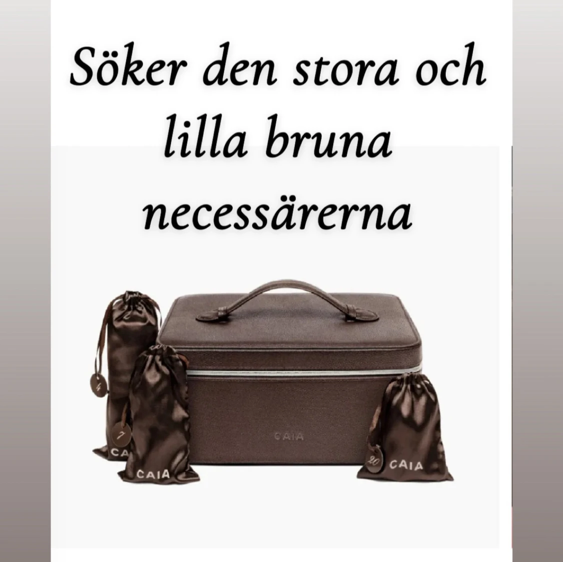 Bruna necessär från CAIA